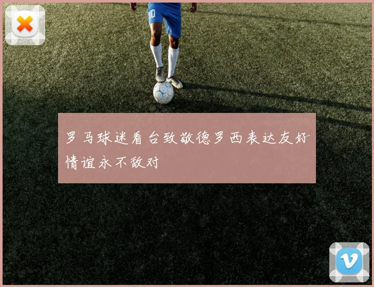 罗马球迷看台致敬德罗西表达友好情谊永不敌对